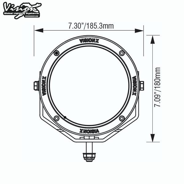 VISION X LIGHT CANNON 6.7" CG2 126W MULTI LED EXTRALJUSKIT - Bild 7