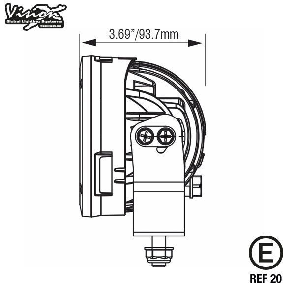 VISION X LIGHT CANNON 4.7" CG2 40W 10° LED EXTRALJUS E-MÄRKT - Bild 5