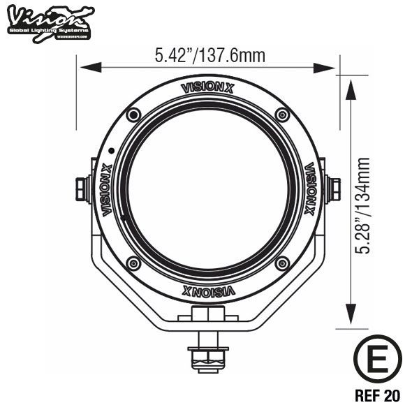 VISION X LIGHT CANNON 4.7" CG2 40W 10° LED EXTRALJUS E-MÄRKT - Bild 6