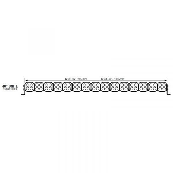 VISION X UNITE BAR 40" RAK MONTAGESKENA - Bild 3