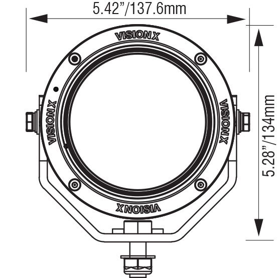 VISION X LIGHT CANNON KIT 4.7" CG2 40W 10° LED DRIVING LIGHT - Image 4