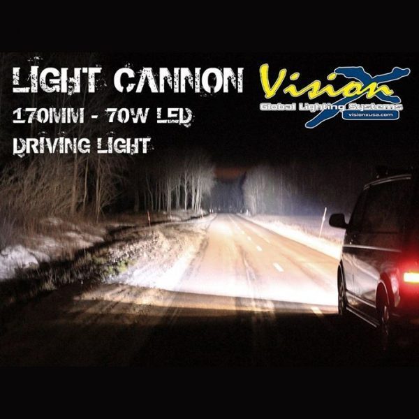 VISION X LIGHT CANNON KIT 6.7" CG2 70W 10° LED DRIVING LIGHT - Image 8