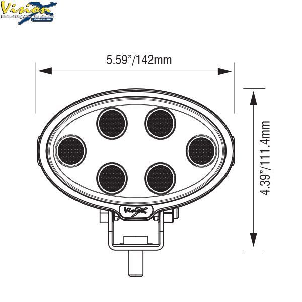 VISION X VL SERIES OVAL 6-LED 30W W/DT ADR - Image 2