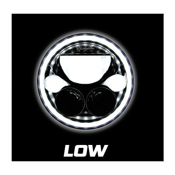 VISION X VORTEX 7" LED HEADLIGHT E-MARKED CHROME - Image 4