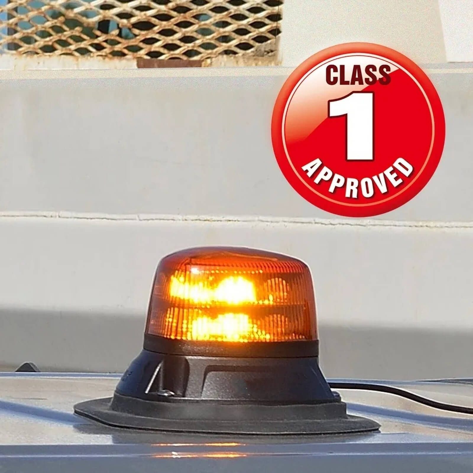 VISION X LED STROBE AEROTECH LOW PROFILE AMBER FLEXIBLE POLE MOUNT